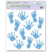 Baby Peel And Place Decals - Light Blue (12 Sheets)