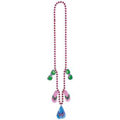 "Beaded Flip Flop Necklace - 36 Inch"