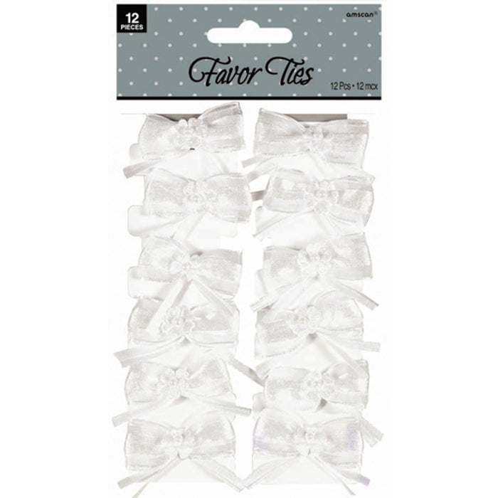 Beautiful Bows Favor Ties - 12 Pack