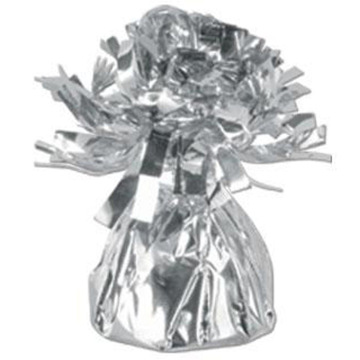 "Beistle Silver Foil Balloon Weight - Elegant Party Decor"