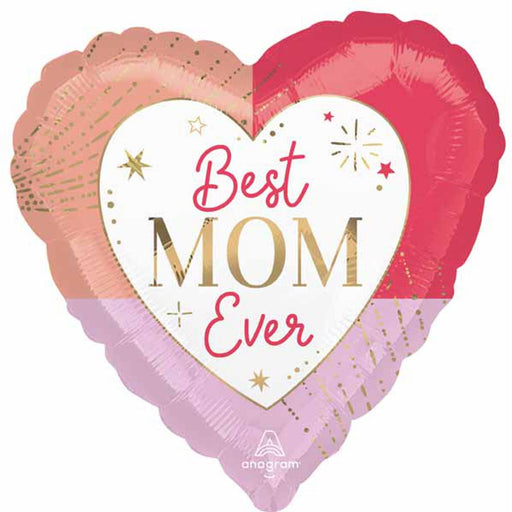 Colorful Best Mom Ever 18″ Balloon (5/Pk)