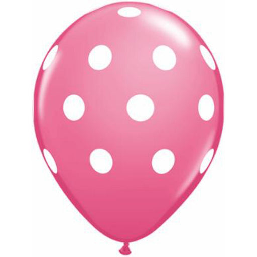 Big Polka Dots 11" Rose Balloons (50 Count)