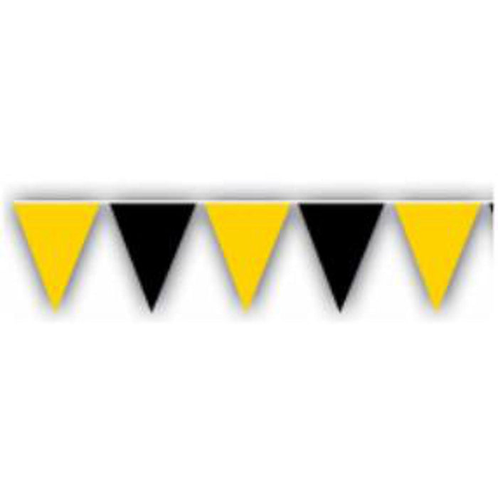 Black Golden Yw Pennant Banner (18" X 30')