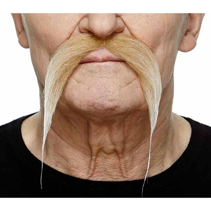 Blonde/White Moustache - Costume Accessory