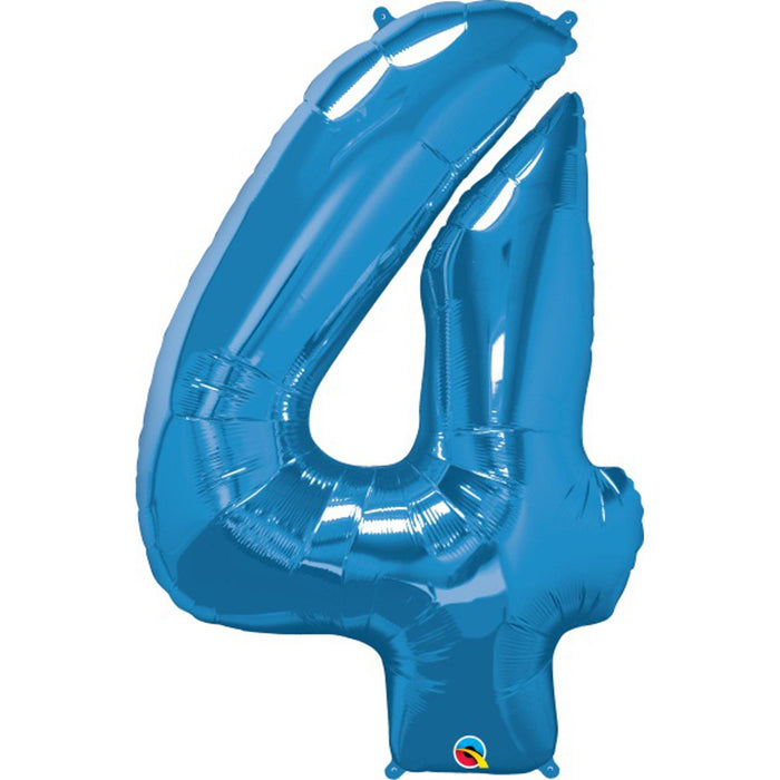 Blue 16" Packaged Number #4 (00456)
