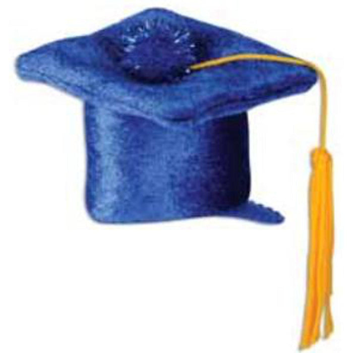 "Blue Grad Cap Hair Clip"