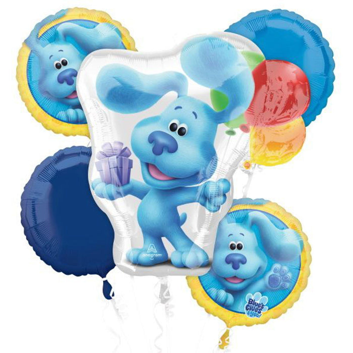 "Blues Clues Bouquet With Balloons, Toys And Party Hat - P76 Pkg"