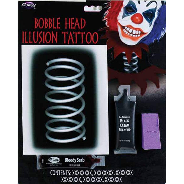 Bobble Head Illusion Tattoo