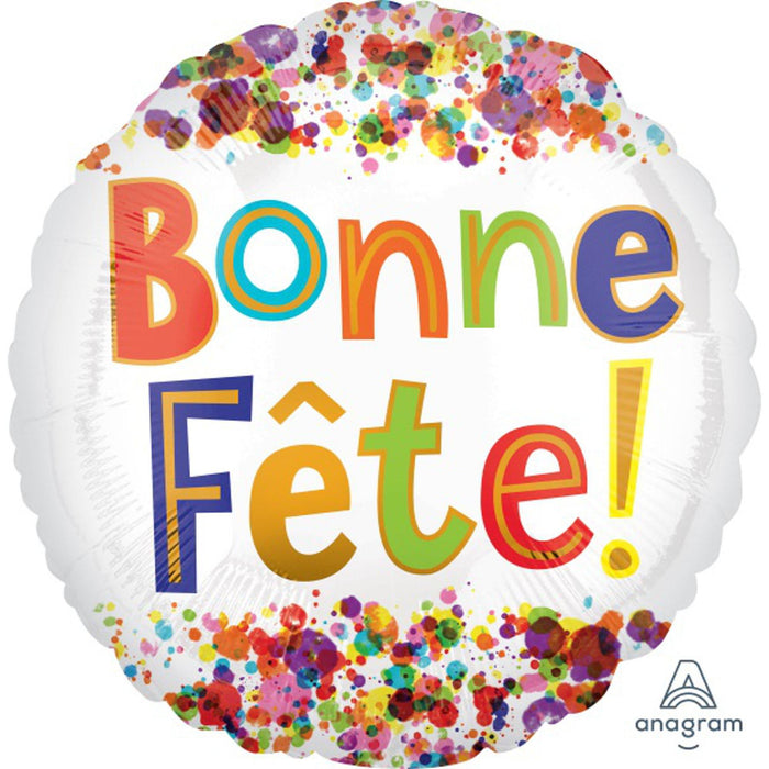 Bonne Fete Dots Balloon Pack - 40 Round 18" Helium Balloons