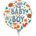 "Boy Woodland Fun Foil Balloon - 4" Round A10"