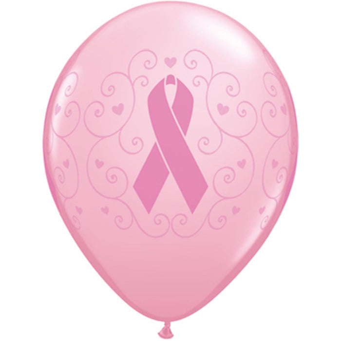 Breast Cancer Awareness Pink Balloons - 50 Pack (11")