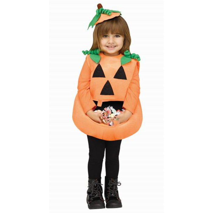 Candy Collector Pumpkin Costume For Toddlers.
