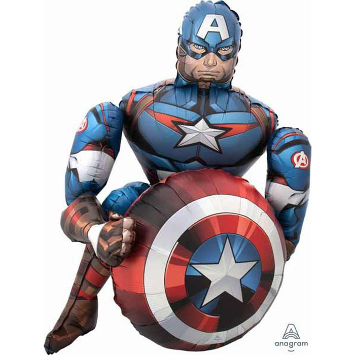 "Captain America Airwalker Balloon Kit - 39 Inches Tall"