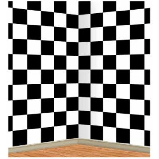 Checkered Backdrop Insta-Theme - 4' X 30'