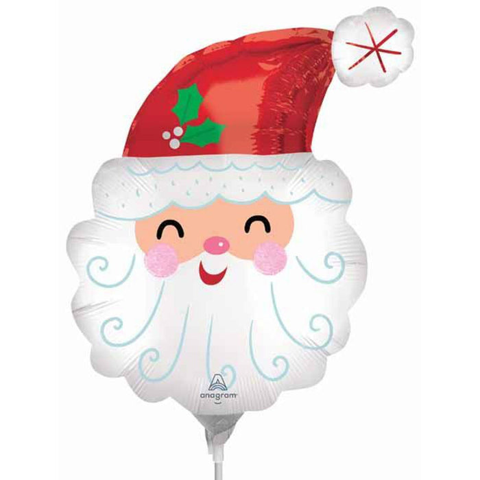 "Cheerful Smiley Santa Head Sl Decoration"