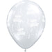 Qualatex 11 Inch Clear Latex Balloon Birthday A Round Elegance (50/Pk)