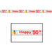 Half a Century Celebration Happy 50th Birthday Party Tape (3/Pk)