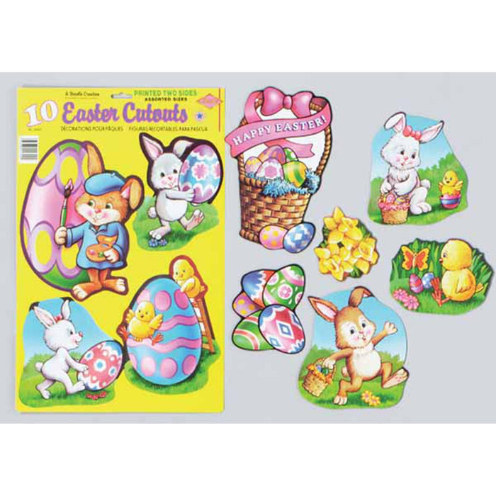 "Colorful Easter Cutouts - Set Of 10"