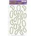 Colorful Mardi Gras Beads Decoration Stickers.