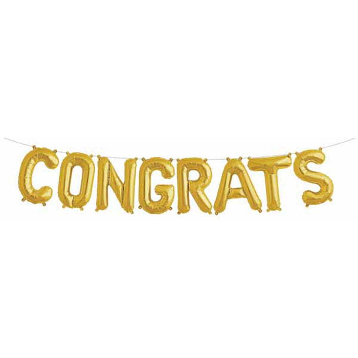 "Congrats" Gold Block Phrase Kit - 16" Nsb.