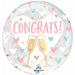 "Congrats Hearts Clear Balloon - 18 Inch"