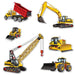 Construction Equipment Cutouts Pack (6/Pk)