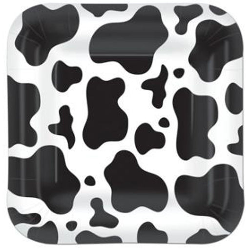 Cow Print Plates - 7" (8/Pkg)