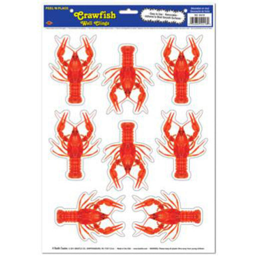"Crawfish Peel N Place - 8 Sheets, 12"X17" Each"
