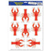 "Crawfish Peel N Place - 8 Sheets, 12"X17" Each"