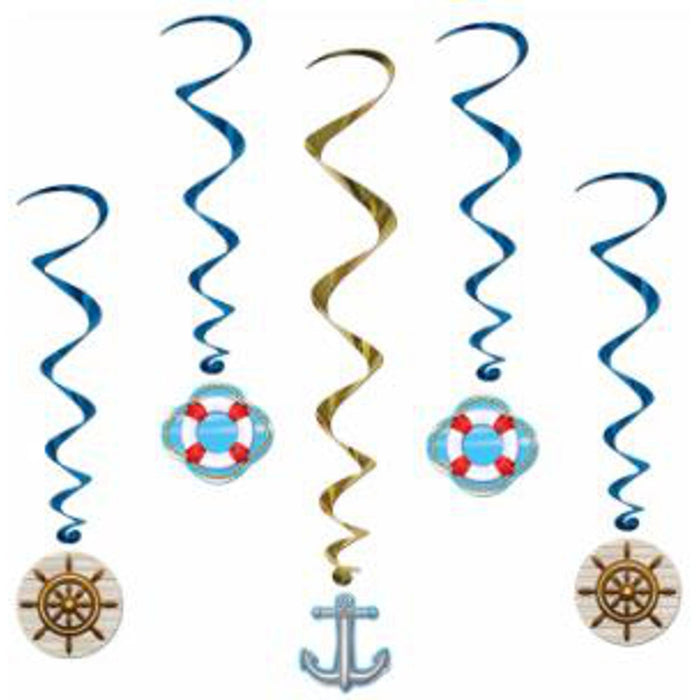 Cruise Ship Whirls - Set Of 5