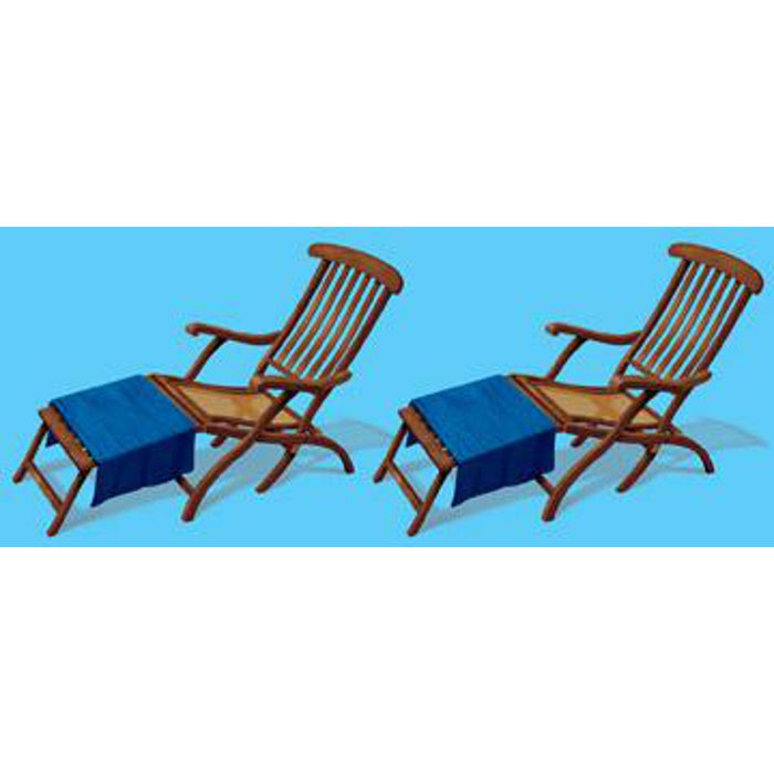 Cruise Ship Deck Chair Props - 4/Pack