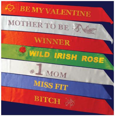#1 Mom White Sash