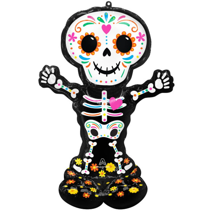 Day Of Dead Skeleton 52" Airloonz Balloon P70 Pk.