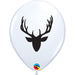 "Deer With Antlers - 11" White 2Side Holiday Decor (50/B)"