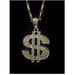 Deluxe Diamond Dollar Necklace.