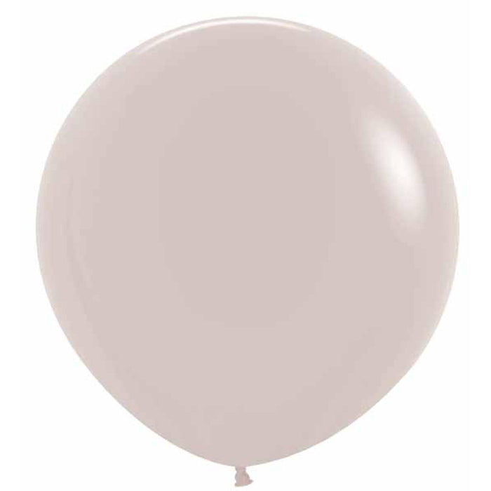 Deluxe White Sand 24" Latex Balloons - Pack Of 10