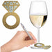 Diamond Ring Wine Glass Markers (24/Pk)