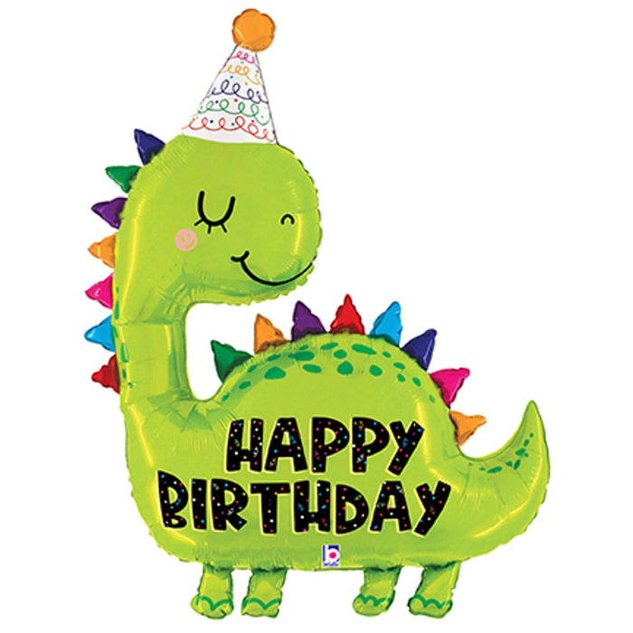 Dino Birthday Balloon Set - 52" Shape K Pkg