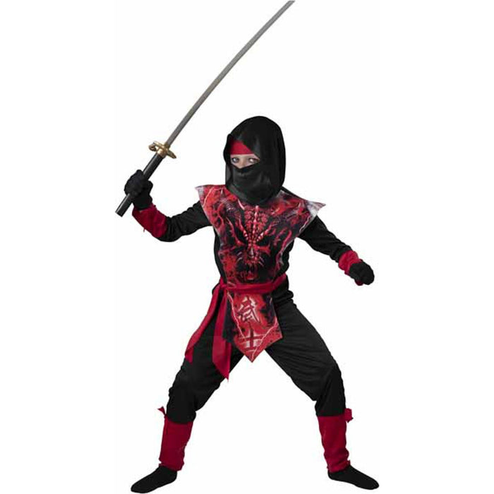 Dragon Skull Ninja Costume Size 6 Small.