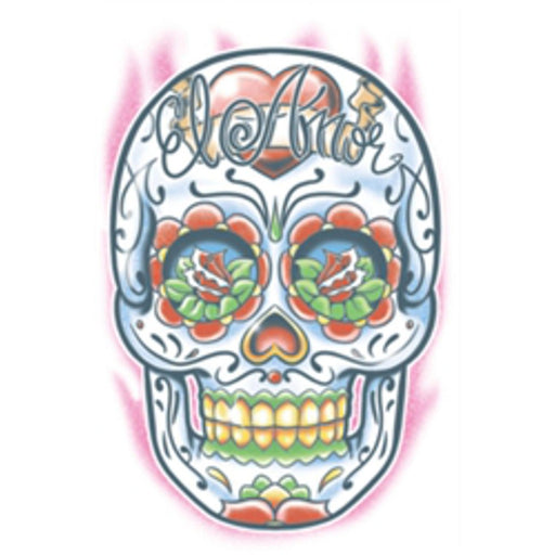 "El Amor Day Of The Dead Temporary Tattoo"