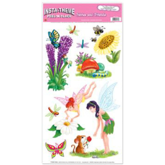 Fairies & Friends Peel 'N Place Whimsical Wall Clings (3/Pk)