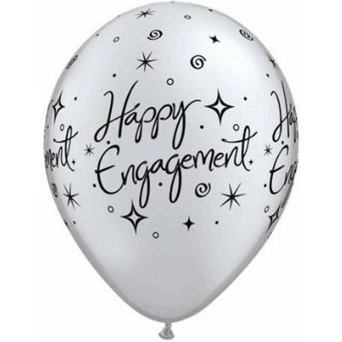 "Engagement Elegant Sparkle Balloon Set - 50 Count (11" Sr/Po)"