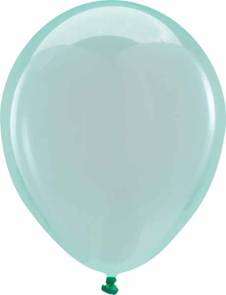 Anagram Crystal Clearz Green 11-Inch Latex Balloons, 100 Count