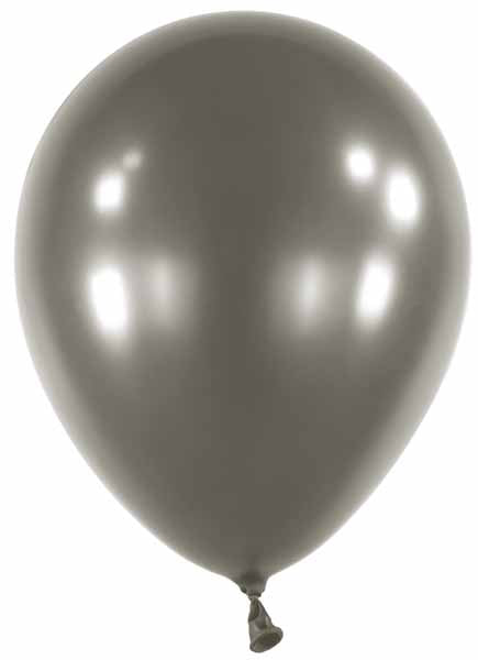 Anagram Pearl Jet Black 11-Inch Latex Balloons, 100 Count