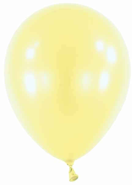 Pearl Light Yellow 11-Inch Latex Balloons, 100 Count