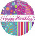 Birthday Streamers 18-Inch Foil Balloon