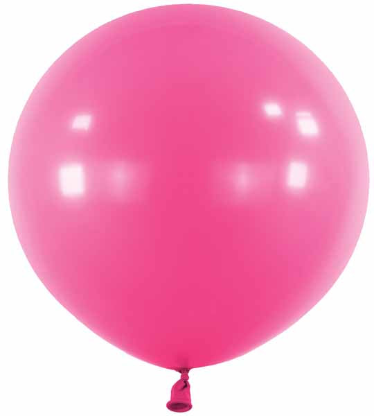 Hot Pink 24-Inch Latex Balloons, 4 Count
