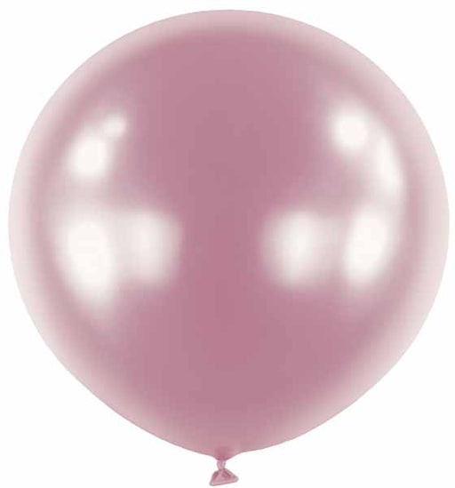 Satin Luxe Pastel Pink 24-Inch Latex Balloons, 4-Pack