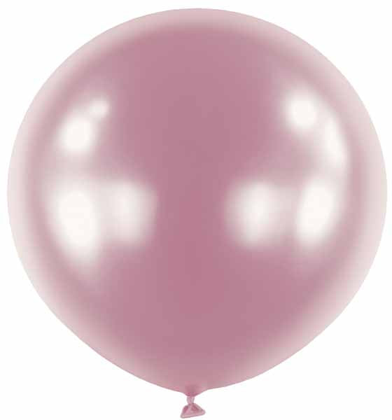 Satin Luxe Pastel Pink 24-Inch Latex Balloons, 4-Pack