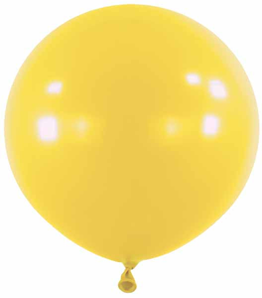 Anagram Mustard Yellow 24-Inch Latex Balloons, 4 Count